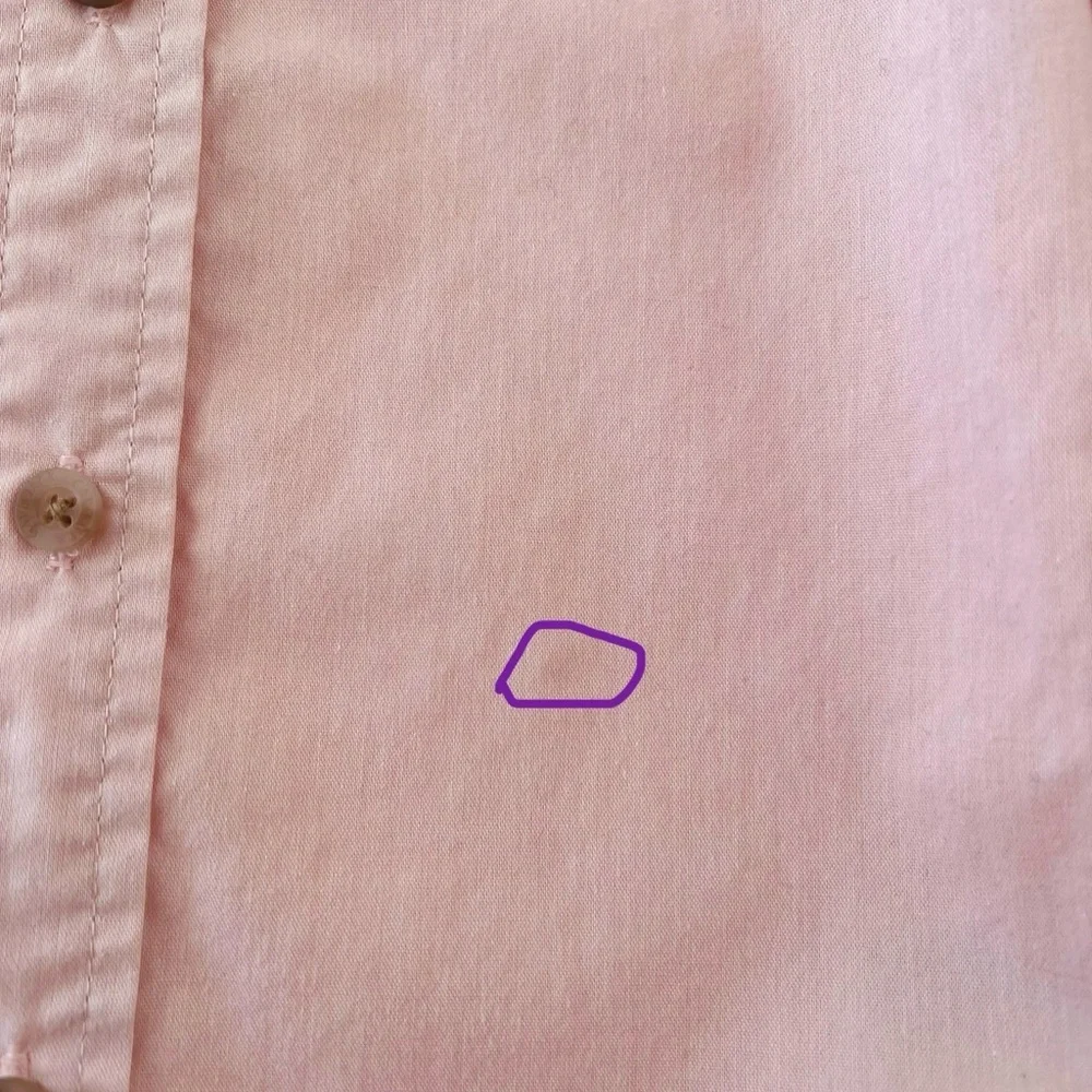 Cat & Jack Light Pink Button Down Shirt with Floral Collar | Boy or Girl 4T